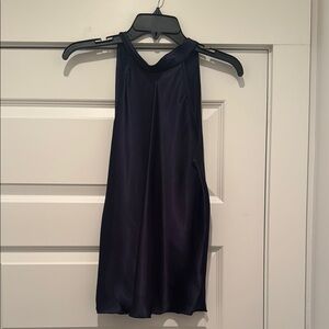 Sleek Navy Sleeveless Top